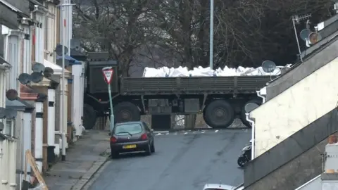 PA Media Bomb being transported