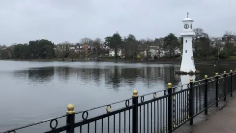 Lake at Roath Park, Cardiff