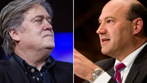 Alamy Steve Bannon and Gary Cohn