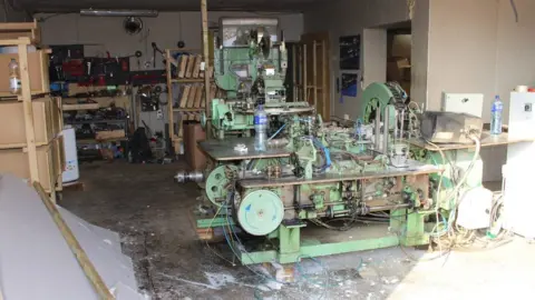 HM Revenue & Customs  Machinery in the illegal factory in Camlough