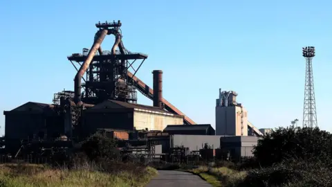 Getty Images SSI UK steel blast furnace site, Redcar