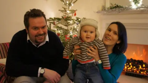 Craig Stobo Craig Stobo with his wife Fiona and son Robert at Christmas 2010