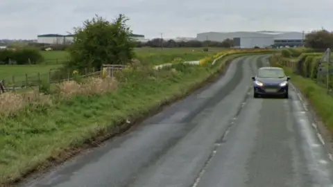 Google The B1222 near Sherburn-in-Elmet