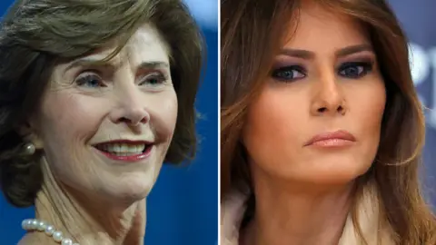 Reuters/Getty Images Laura Bush and Melania Trump