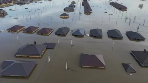EPA Flooding on the outskirts of Orenburg city