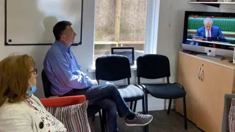 PA Media John Teggart and Briege Voyle