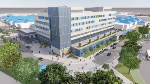 AD Architects Architect's CGI of Bournemouth Hospital