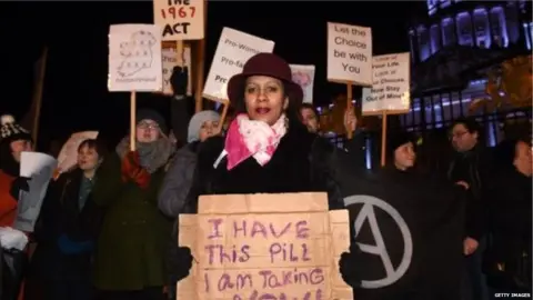 Getty Images Pro-choice protest