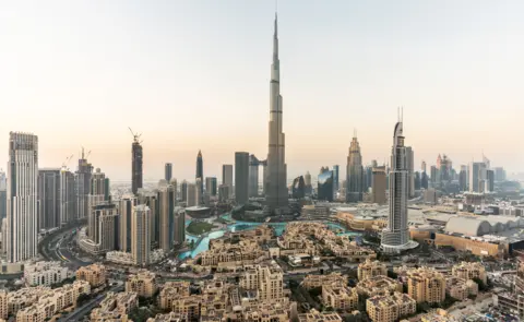 Getty Images Dubai skyline including the Burj Khalifa skyscraper