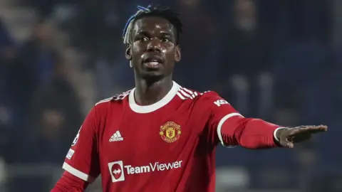 Paul Pogba in action for Manchester United