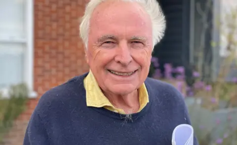 Stephen Huntley/BBC David McKay, one of the campaigners at Mistley Quay