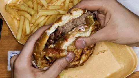 Getty Images Burger and chips