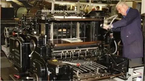 John Jarrold Printing Museum Letterpress machine