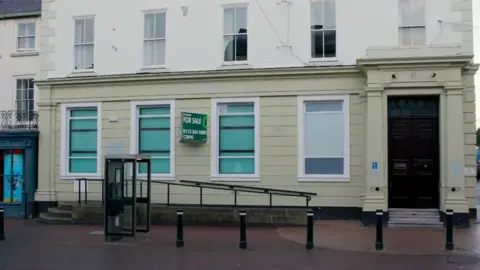 BBC Closed bank branch in Holywell