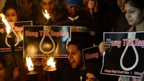 Getty Images India rape protest