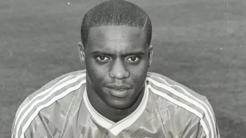 Ipswich Town Dalian Atkinson in his Ipswich Town kit