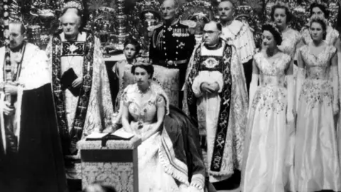PA Queen Elizabeth's coronation in 1953