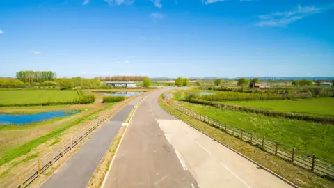 Gravity Gravity Business park near Bridgwater showing trees and open spaces