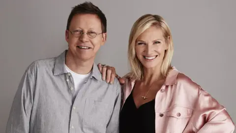 Simon Mayo and Jo Whiley