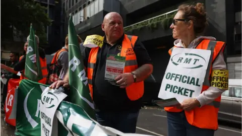 Getty Images RMT workers