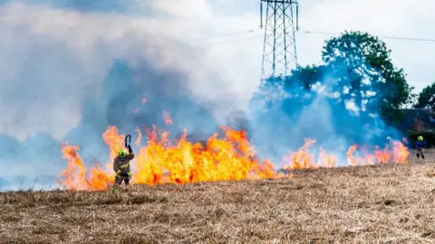 Getty Images Field fire