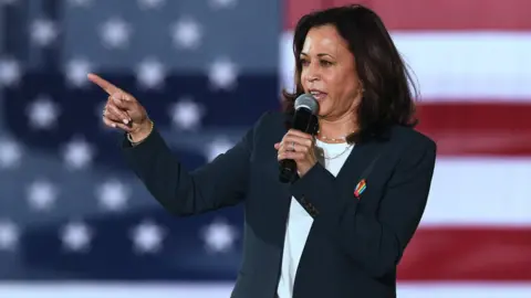 Paul Hennessy/SOPA Images/Shutterstock Kamala Harris in Florida