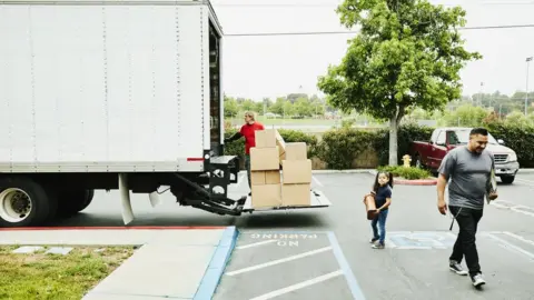 Getty Images moving van