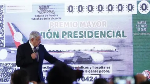 EPA The president of Mexico, Andres Manuel Lopez Obrador, speaks during his daily press conference at the National Palace in Mexico City