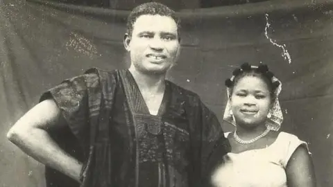 Achinivu Kanu Achinivu Harcourt Whyte and his second wife, Roseline Echeziaku Harcourt.