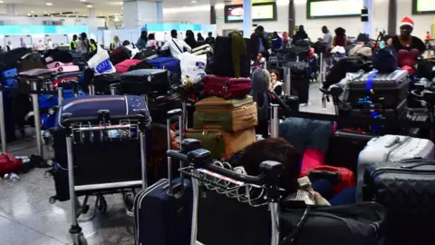 PA Suitcases at Gatwick