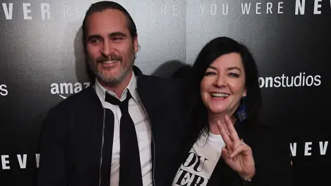 Getty Images Joaquin Phoenix and Lynne Ramsay