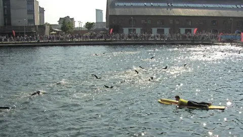 John Bristow | Geograph A previous triathlon swim in Swansea in 2016