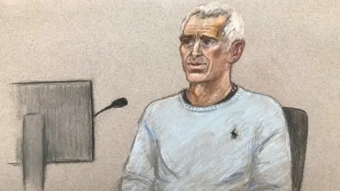 Court sketch of John Crilly