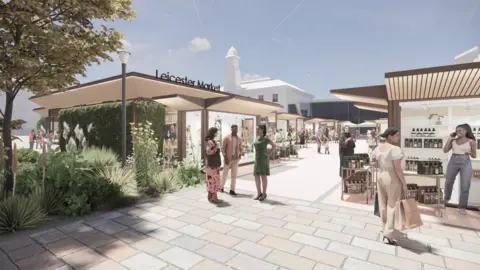 Leicester City Council Artist impression of new Leicester Market