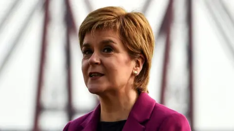 Reuters Nicola Sturgeon campaigns in South Queensferry
