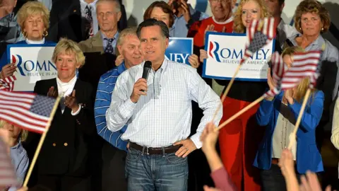 Getty Images Mitt Romney at an event in 2012