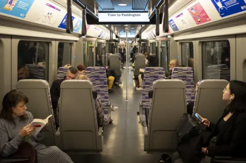 Getty Images Elizabeth line train carriage