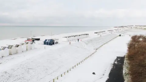 PA Snow in Goring-by-Sea, West Sussex