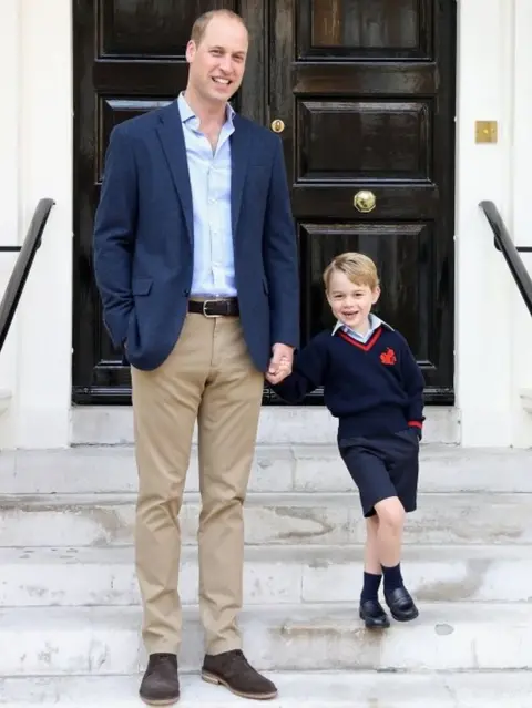 Getty Images Duke of Cambridge and Prince George