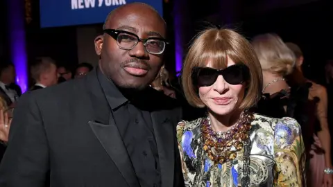 Ryan Emberley/amfAR Edward Enninful with Anna Wintour