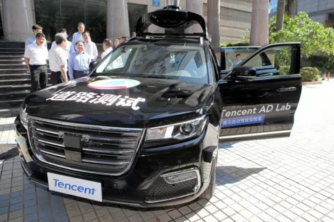 Reuters Tencent's self-driving car