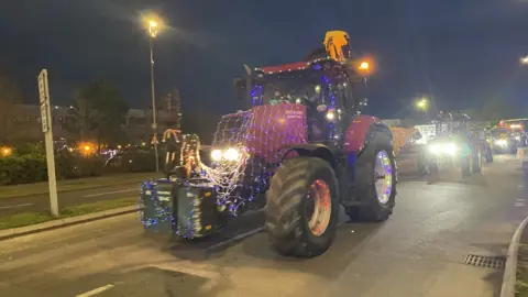 Festive tractor