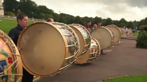 Lambeg drummers at Stormont