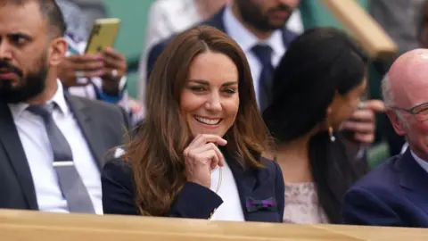 PA Media Duchess of Cambridge at Wimbledon on 2 July 2021
