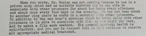 Merlyn Rees papers, LSE Library Reply to NI Civil Rights Association from a C Farrington at the Home Office on 24 June 1976