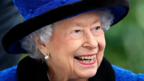 Getty Images The Queen on 16 October 2021