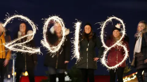 Edinburgh's Hogmanay 2018 in sparklers