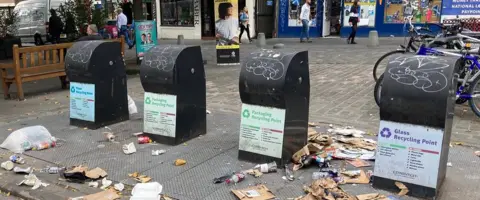 Angie Brown recycle bins