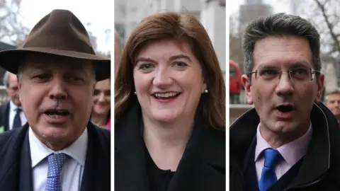 AFP Tory MPs Iain Duncan Smith, Nicky Morgan and Steve Baker