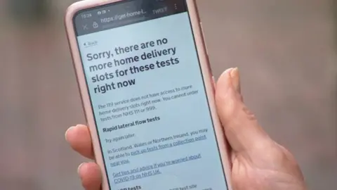 BBC Lateral flow error message